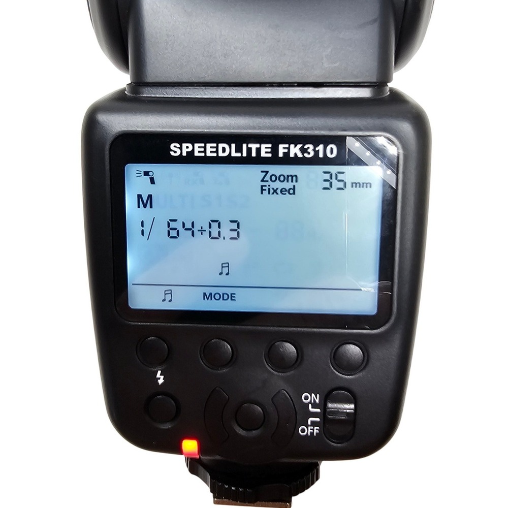 Photolex Speedlite FK310 Manual Camera Flash with LCD Display Black - Picture 3 of 8